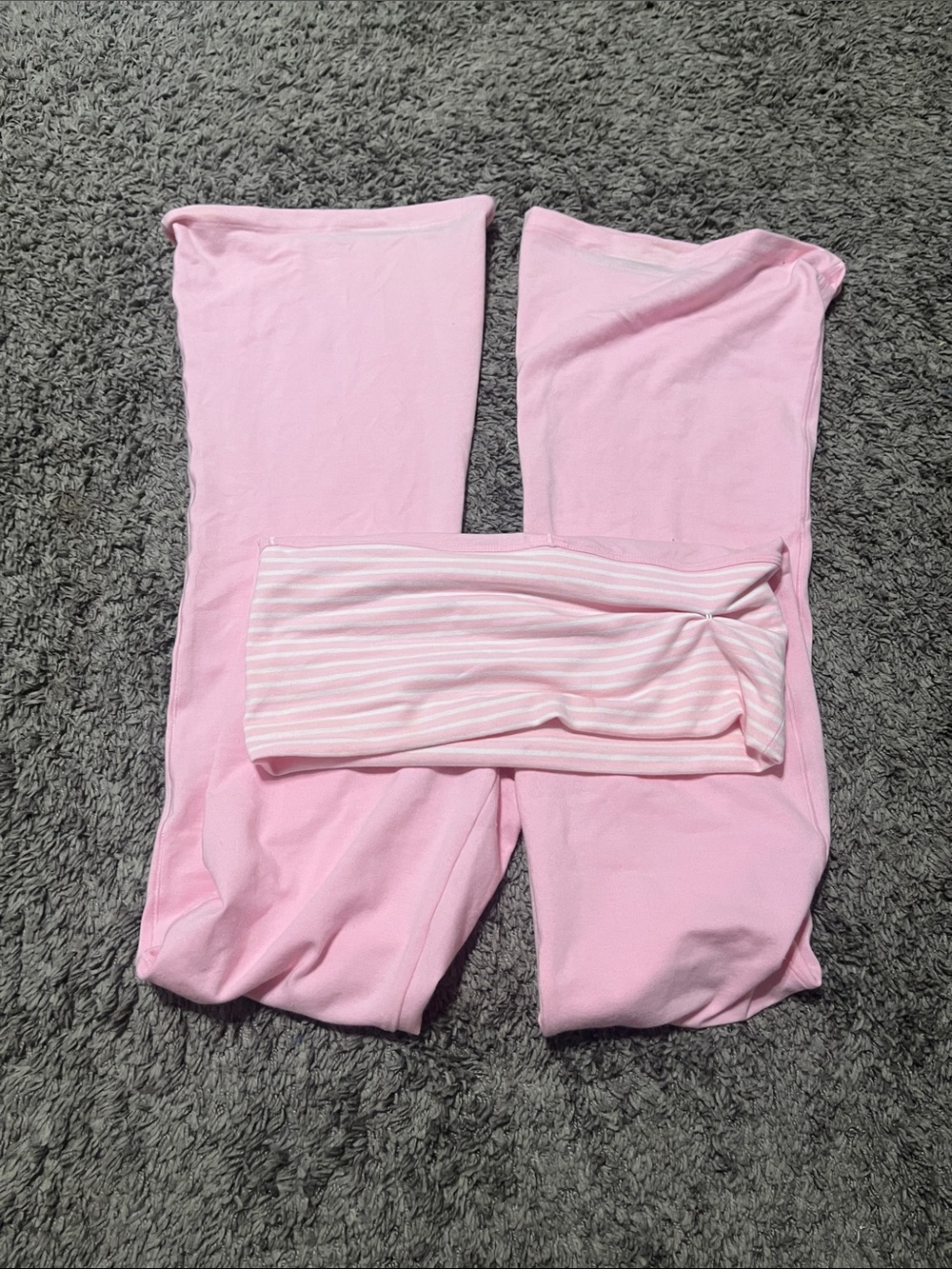 PINK Victoria's Secret Light Pink Strapless Bandeau & Leggings Set